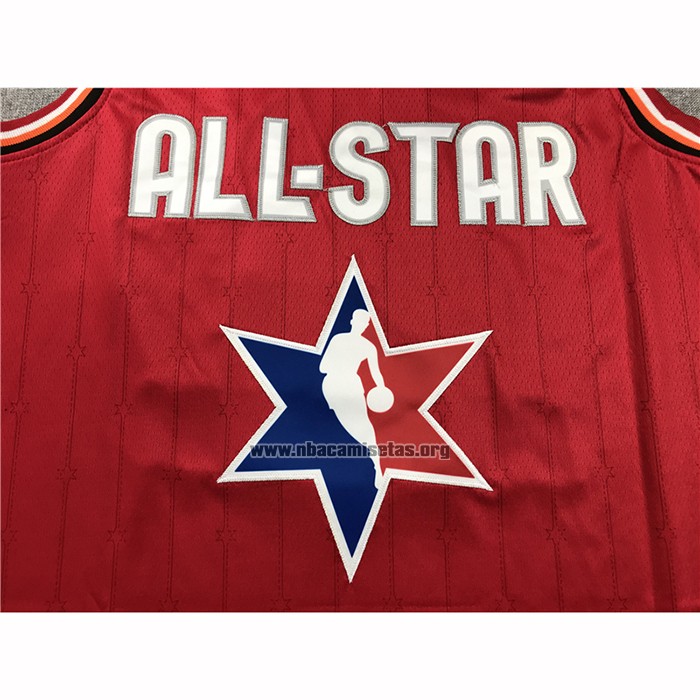 Camiseta All Star 2020 Milwaukee Bucks Giannis Antetokounmpo NO 34 Rojo